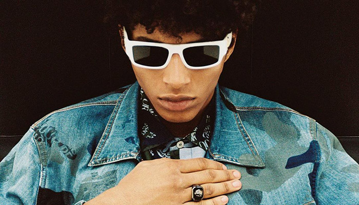 Yassine Jaajoui Models Versace Jeans Couture Spring Summer '21 Looks