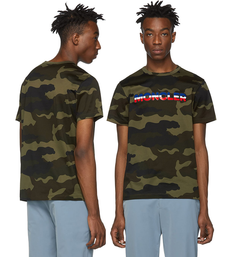 moncler camo tshirt