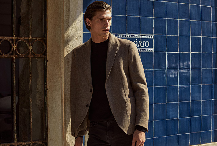 Edoardo Sebastianelli Models Massimo Dutti Fall Winter 2021 Looks