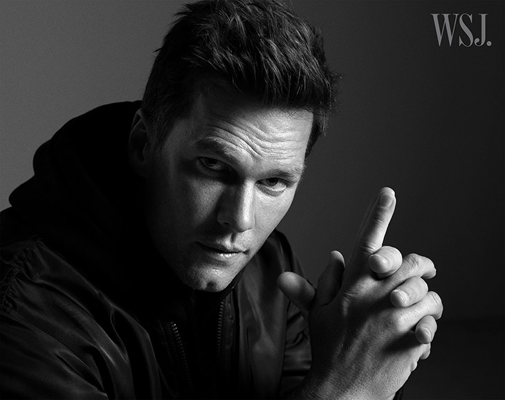 MANIFESTO - STILL SHOWING UP ON THE DOT: Tom Brady with Louis