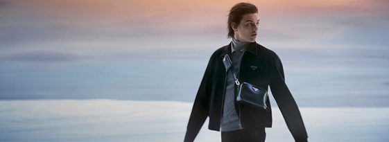 Louis Partridge is the Face of PRADA Holiday 2021 Collection