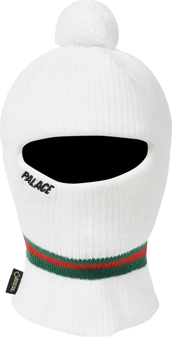 Supreme x New Era Box Logo Knitted Balaclava - White