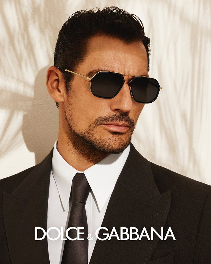 David Gandy Models Dolce & Gabbana Spring Summer 2022 Eyewear