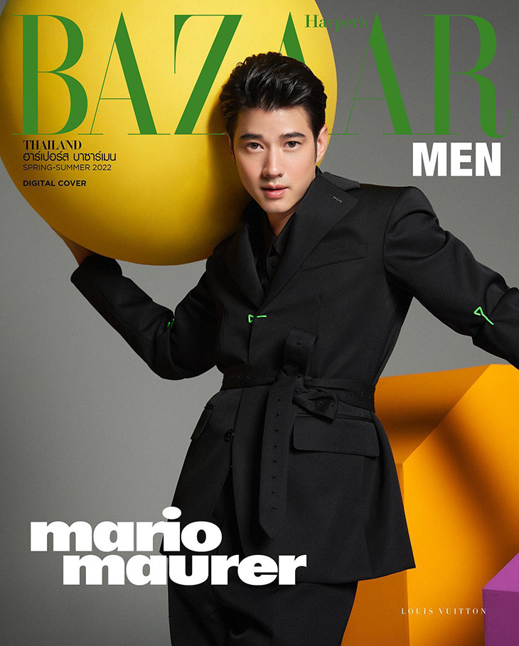 Mario Maurer Models Louis Vuitton for Harper's BAZAAR MEN Thailand