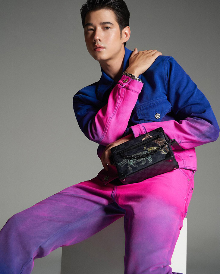 Mario Maurer Models Louis Vuitton for Harper's BAZAAR MEN Thailand