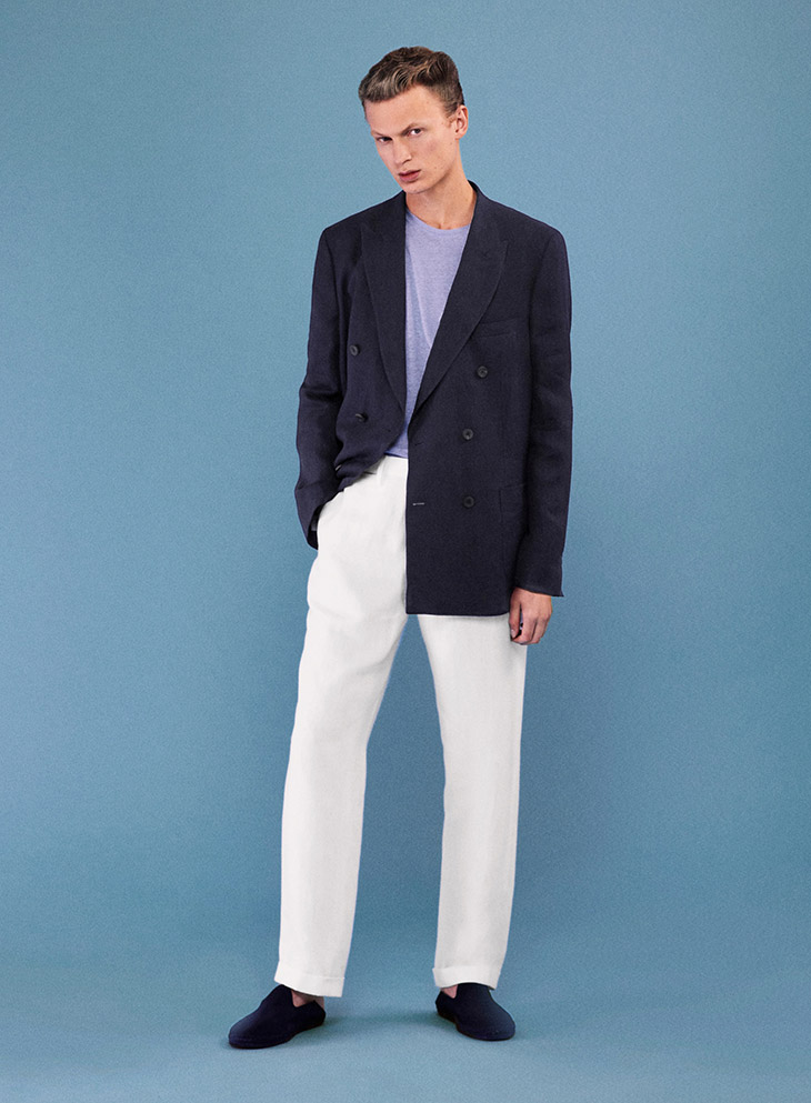 Jonas Glöer Models Massimo Dutti Spring Summer 2022 Collection