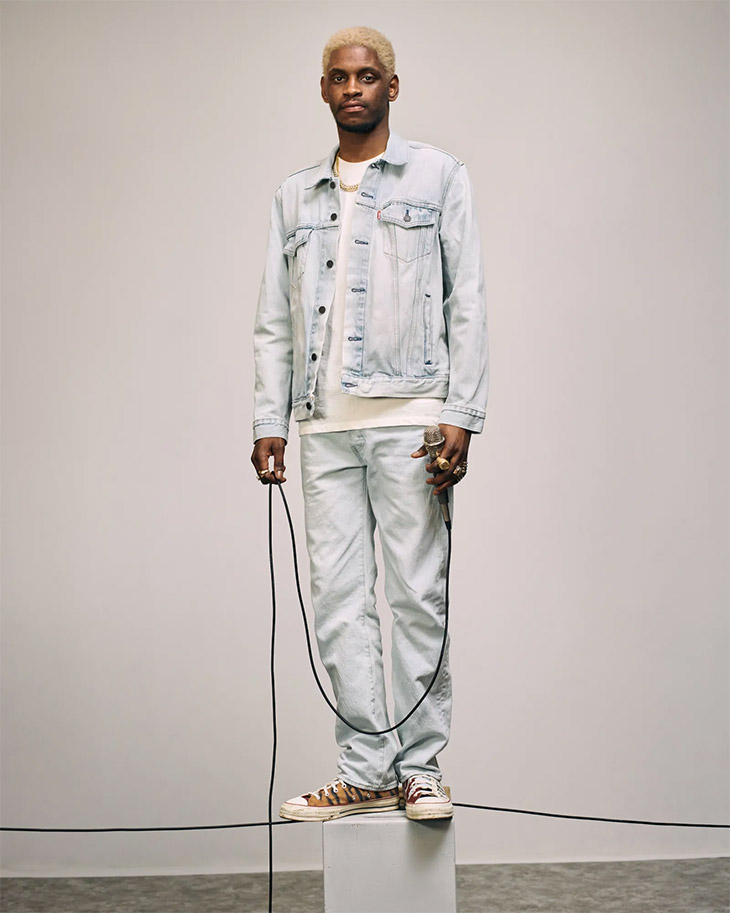 A$AP Nast & Marcus Rashford Model LEVI'S 501 Jeans Collection