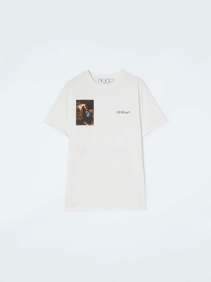 Off-White c/o Virgil Abloh Cotton Caravaggio-print Long-sleeve T-shirt in White for Men Mens Clothing T-shirts Long-sleeve t-shirts 