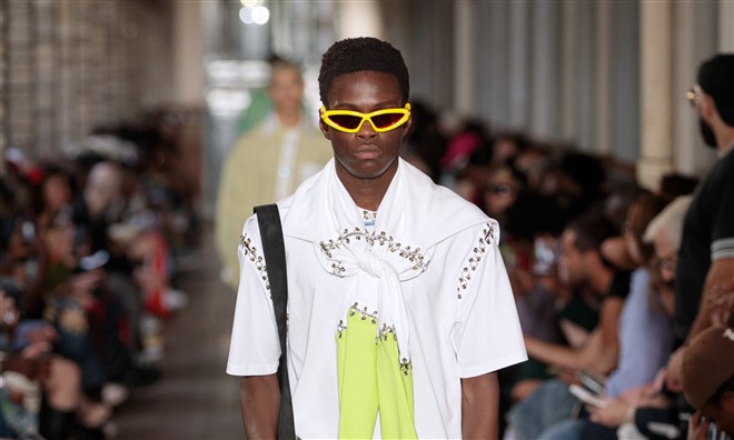 PFW: BLUEMARBLE Spring Summer 2023 Collection - Male Model Scene