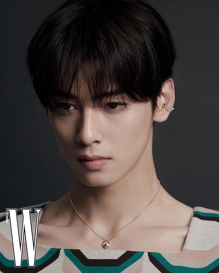 ASTRO CHA EUN-WOO for W Korea x BURBERRY March Issue 2022