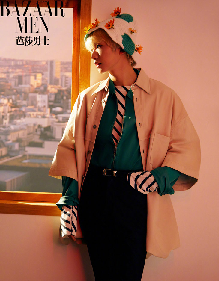 INTO1's Liu Yu Covers Harper's Bazaar Men China August 2022