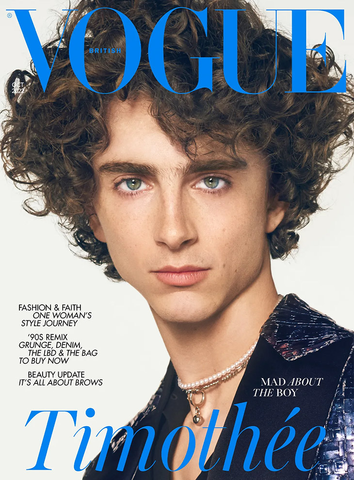Timothée Chalamet is the Cover Star of British Vogue Magazine