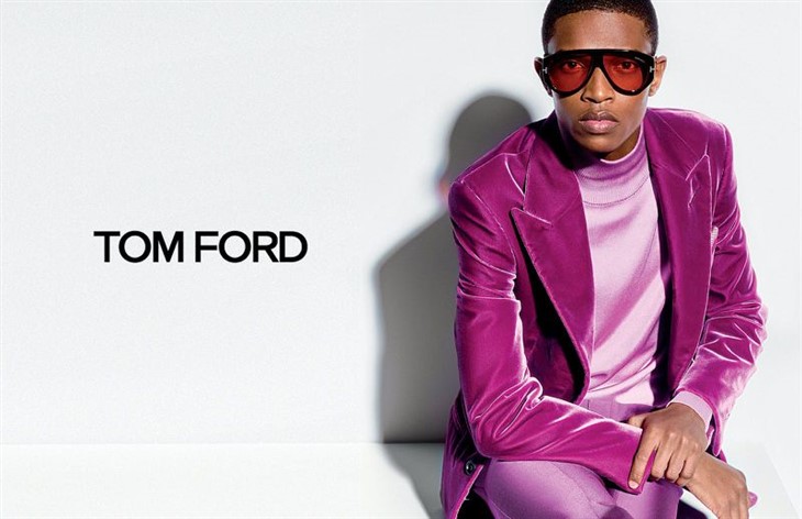 Malik Anderson is the Face of TOM FORD Fall Winter 2022 Collection ...