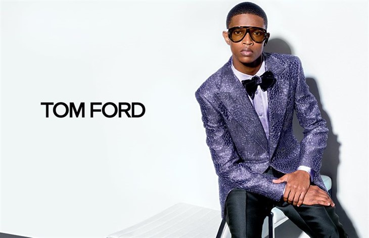 Malik Anderson is the Face of TOM FORD Fall Winter 2022 Collection ...