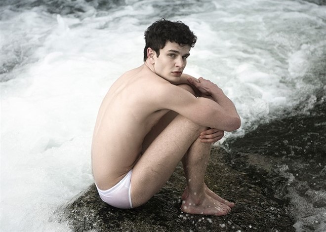 Class Roberto Cavalli Swim Trunk in Gray for Men