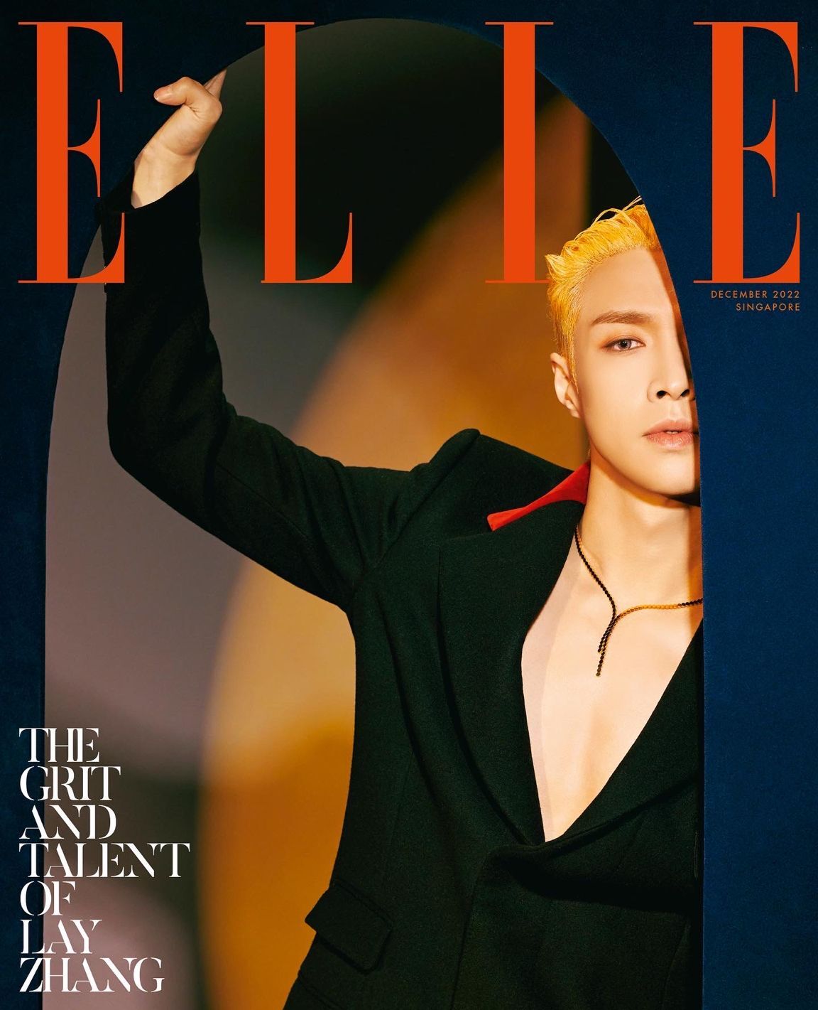 Lay Zhang Is Elle Singapore's December 2022 Cover Star