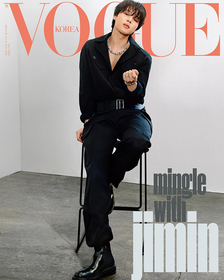 BTS Member Jimin Covers Vogue Korea April 2023 Issue BTS Member Jimin Covers Vogue Korea April 2023 Issue