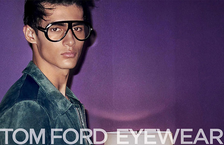 Akbar Shamji Models Tom Ford Spring Summer 2023 Eyewear