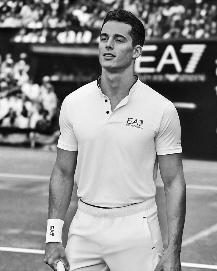 Addis Miller Pietro Boselli Model Emporio Armani EA7 Looks