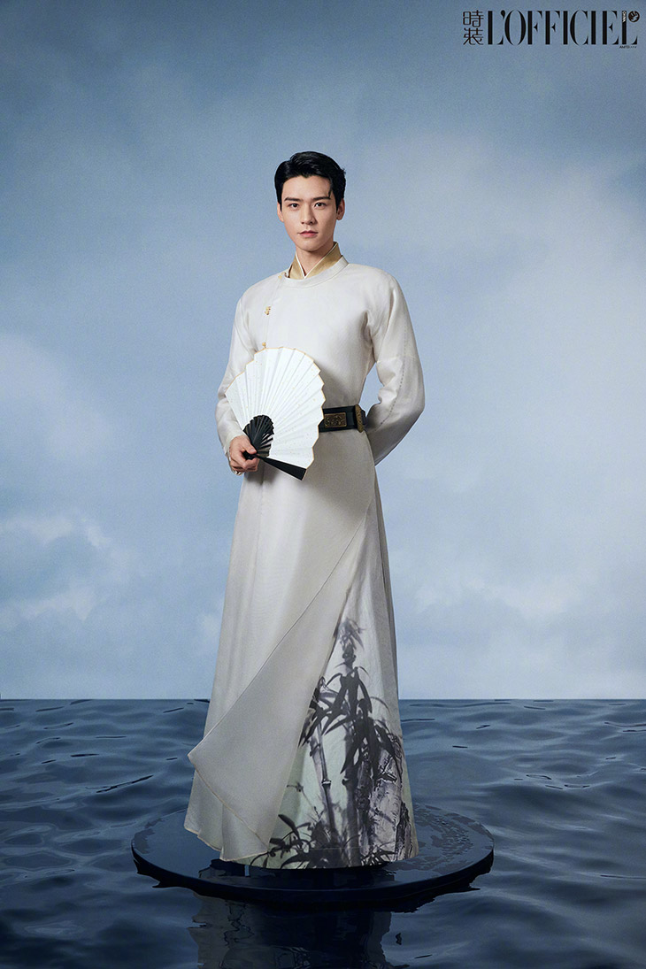 Chinese actor Gong Jun arrives for the Louis Vuitton Pre-Fall 2023