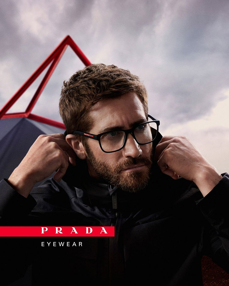 Jake Gyllenhaal Models Prada Linea Rossa Eyewear Collection