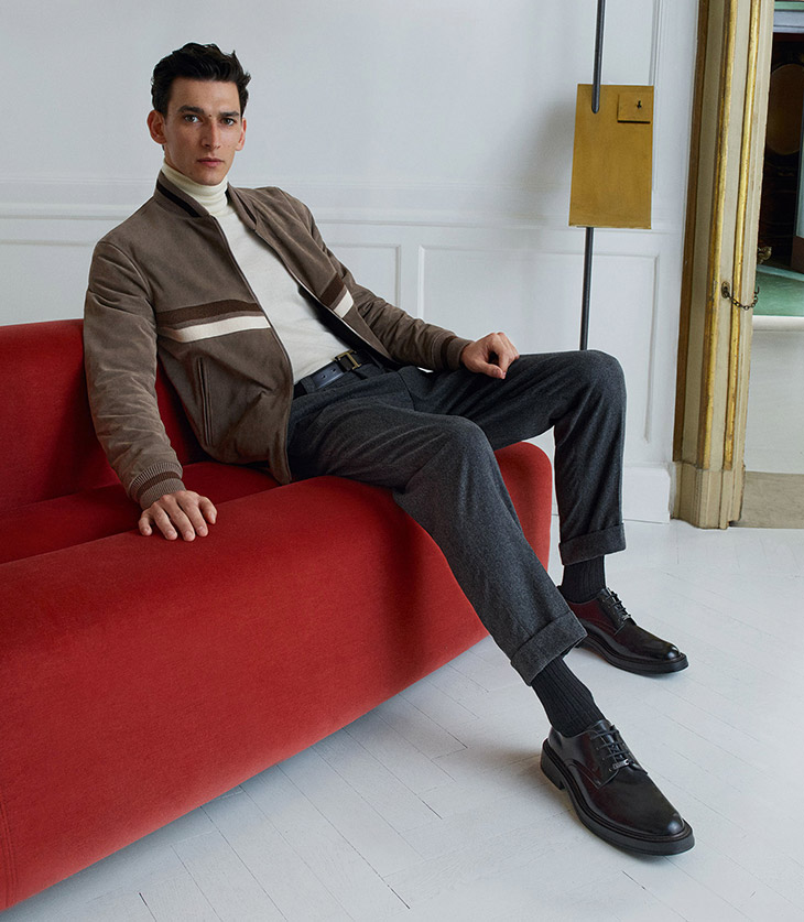 Clement Chabernaud & Thibaud Charon Model Tod's Pre-Fall 2023