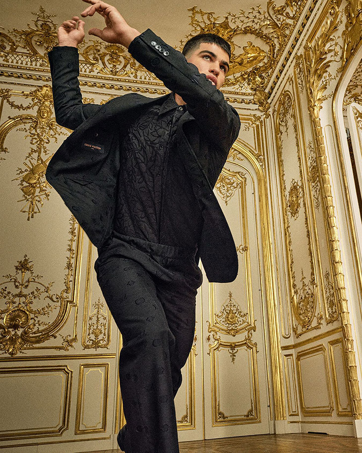 Carlos Alcaraz Stars in First Louis Vuitton Formalwear Campaign