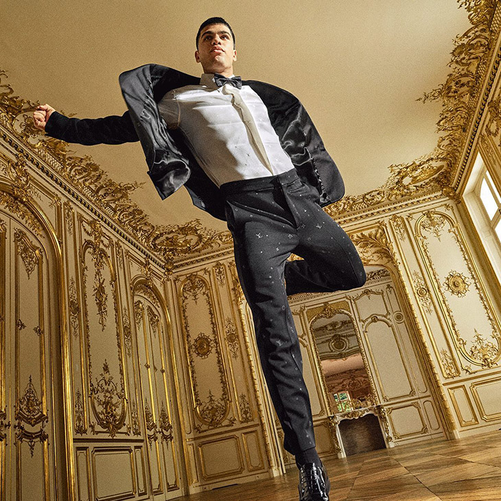 Jackson Wang Stuns In Classic Black Louis Vuitton Suit At Paris Fashion  Week