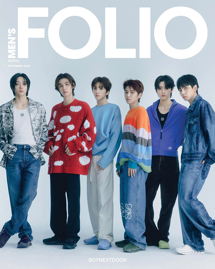 Boynextdoor Stars on the Cover of Men's Folio Singapore