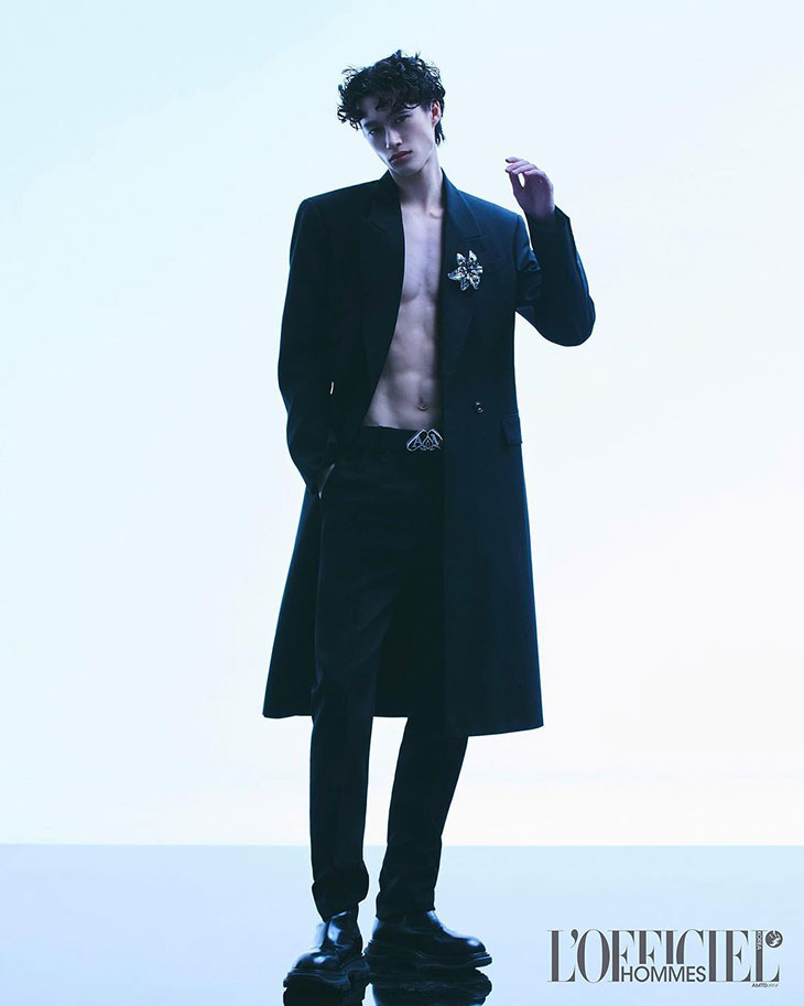 Mathieu Simoneau Cover L'officiel Homme Korea