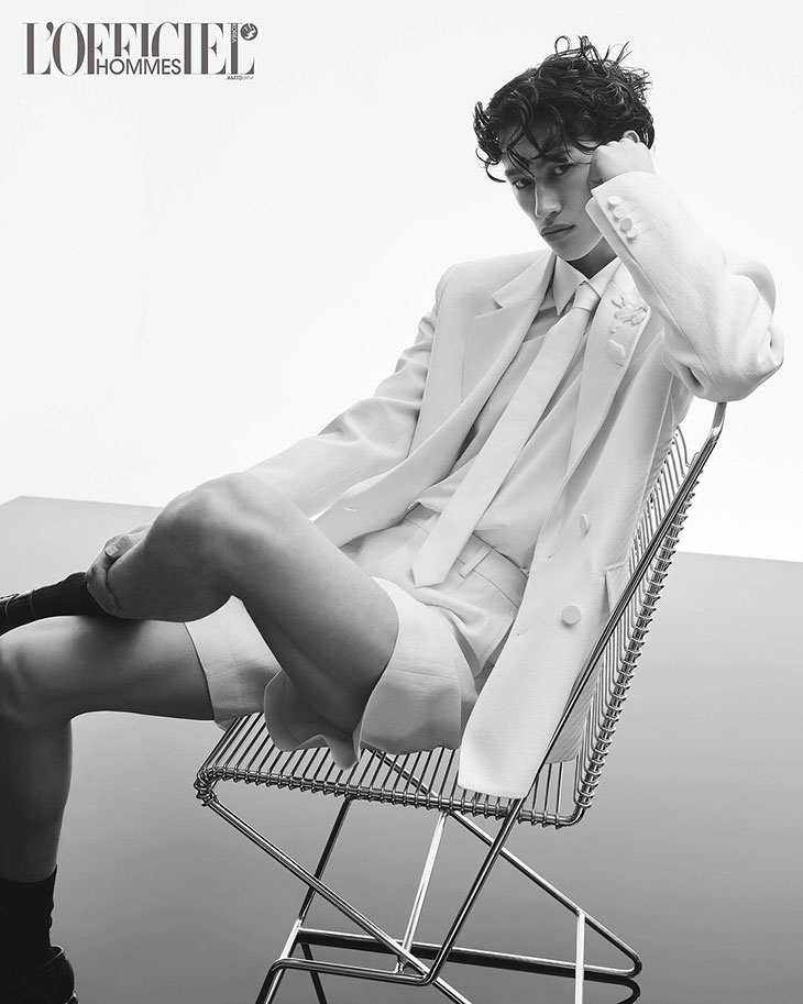 Mathieu Simoneau Cover L'officiel Homme Korea