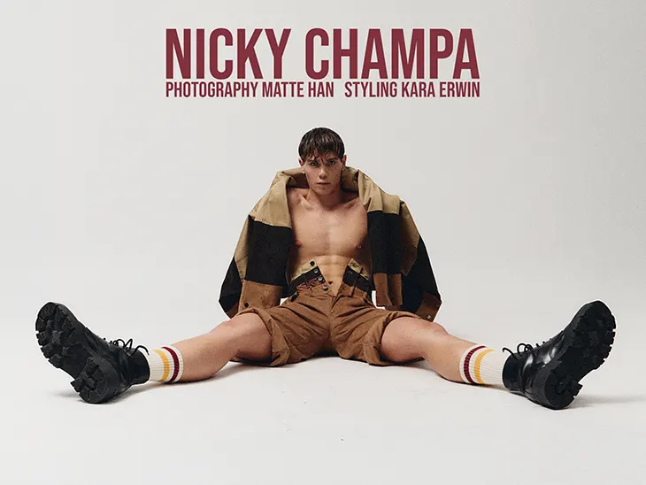 Nicky Champa in an Exclusive Editorial for MMSCENE