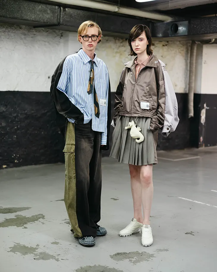 Backstage at Maison Mihara Yasuhiro Spring Summer 2026 Show