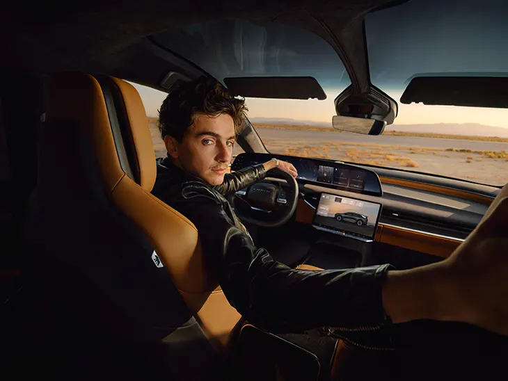 Lucid Motors Selects Timothée Chalamet as First Global Ambassador