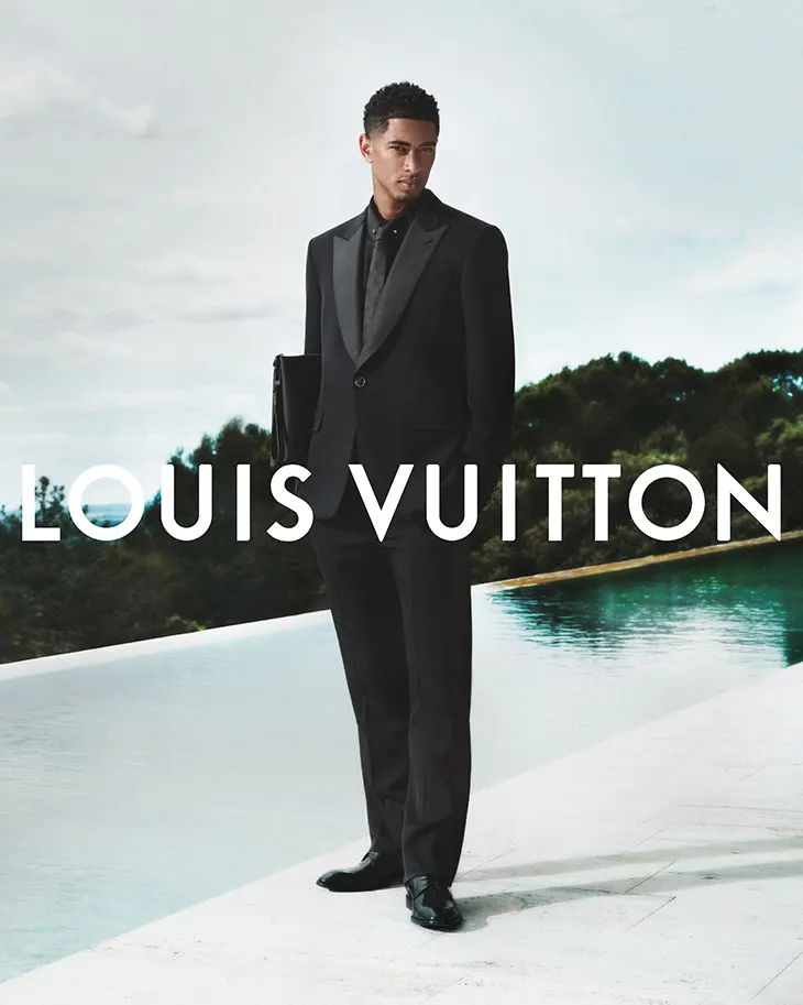 Jude Bellingham for Louis Vuitton SS26 Formalwear Campaign