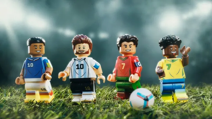 Messi, Ronaldo, Mbappé and Vinícius Júnior LEGO FIFA 2026