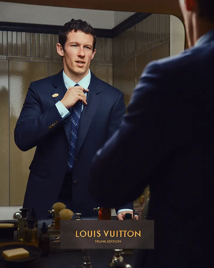 Callum Turner Louis Vuitton Trunk Campaign